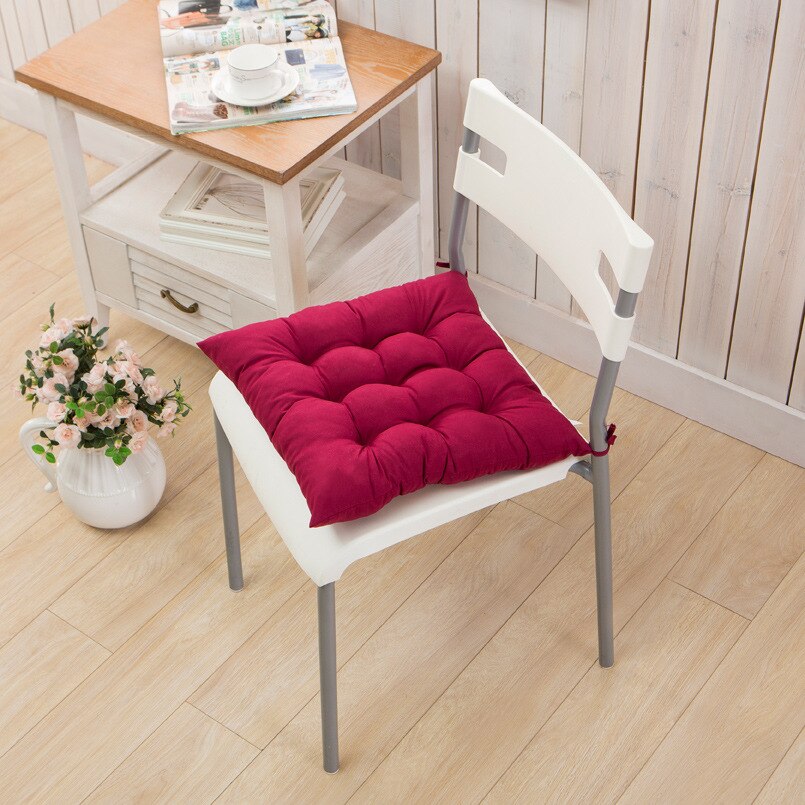 Oreillers pour chaises plancher siège coussin épaissir Tatami salle à manger chaise coussins couleur unie maison décoratif assis canapé oreillers: 6