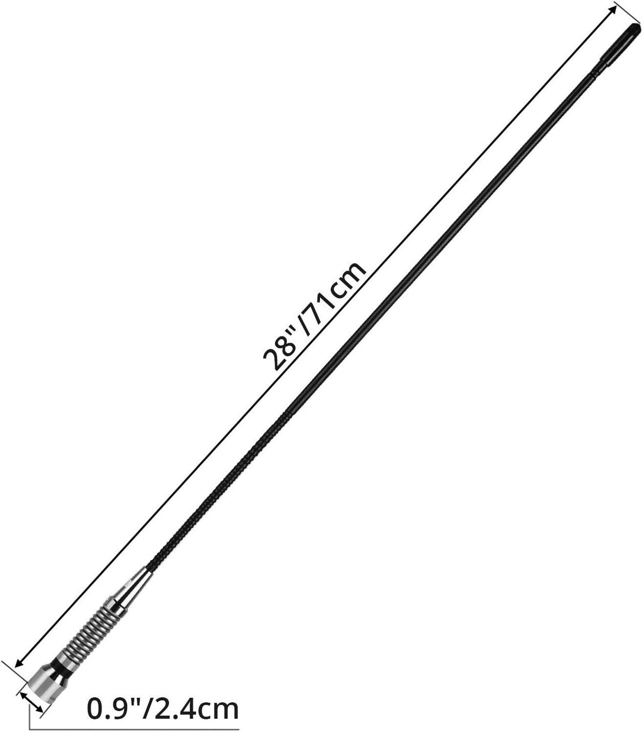 Radioddity CB Radio Antenna 27MHz 28in PL259 Connector, for 11 Meter Mobile Radio