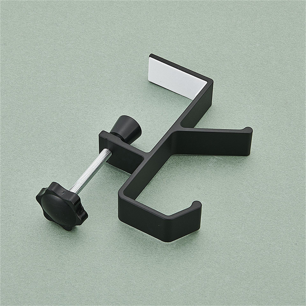 Justerbar skrivbordskrok headset ryggsäck förvaringshängare stansfri aluminiumlegering hemmakontor klassrum organisatör klämma