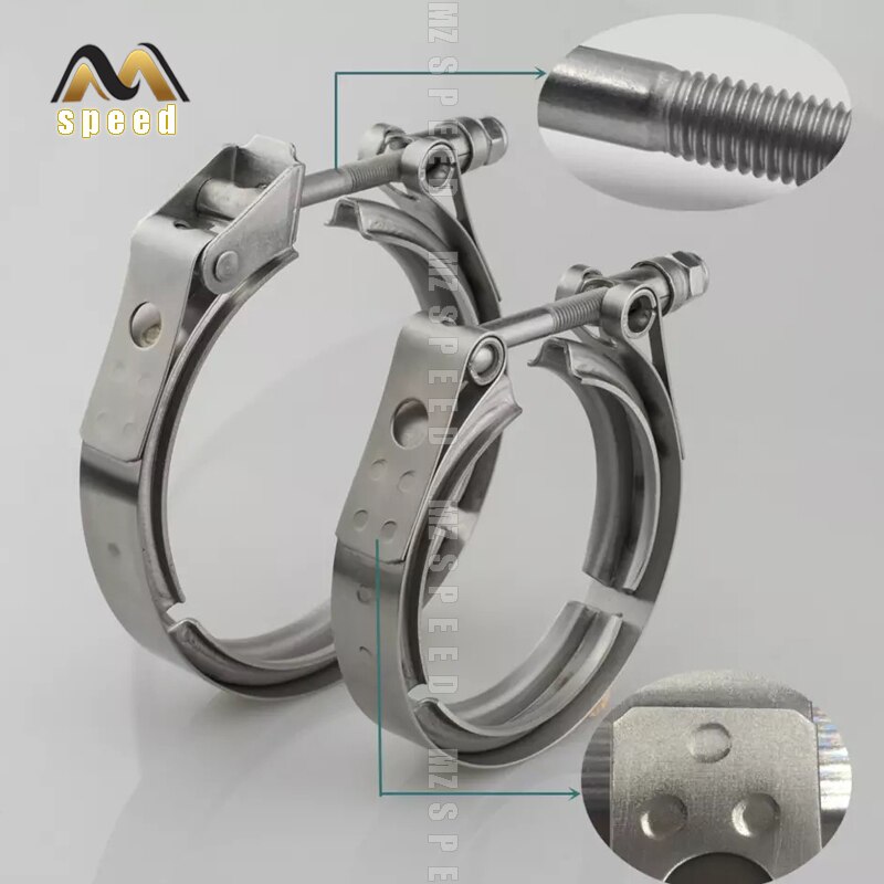 Stainless steel V-groove Exhaust pipe universal connection chuck Turbine pipe clamp universal type