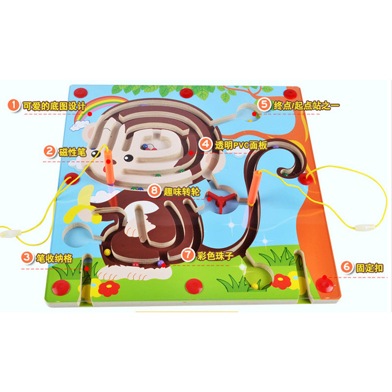 Magnetische labyrinth eltern-kind baby magnetische kinder puzzle 3-4-6 jahre alt mädchen junge intelligenz stift stift spielzeug