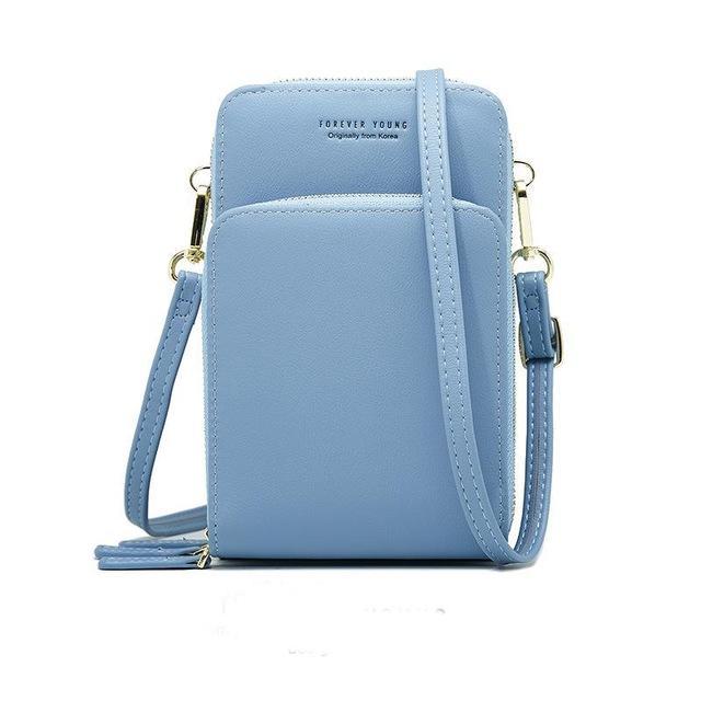 Crossbody Cell Phone Shoulder Bag Cellphone Bag Daily Use Card Holder Mini Summer Shoulder Bag for Women Wallet: Blue