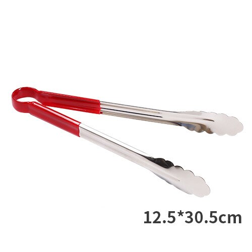 Pince à aliments pour Barbecue BBQ | Outils de cuisine en acier inoxydable Anti-brûlure Buffet pain, pinces à griller Bbq pinces de Barbecue accessoires de Barbecue 1 pièce: L