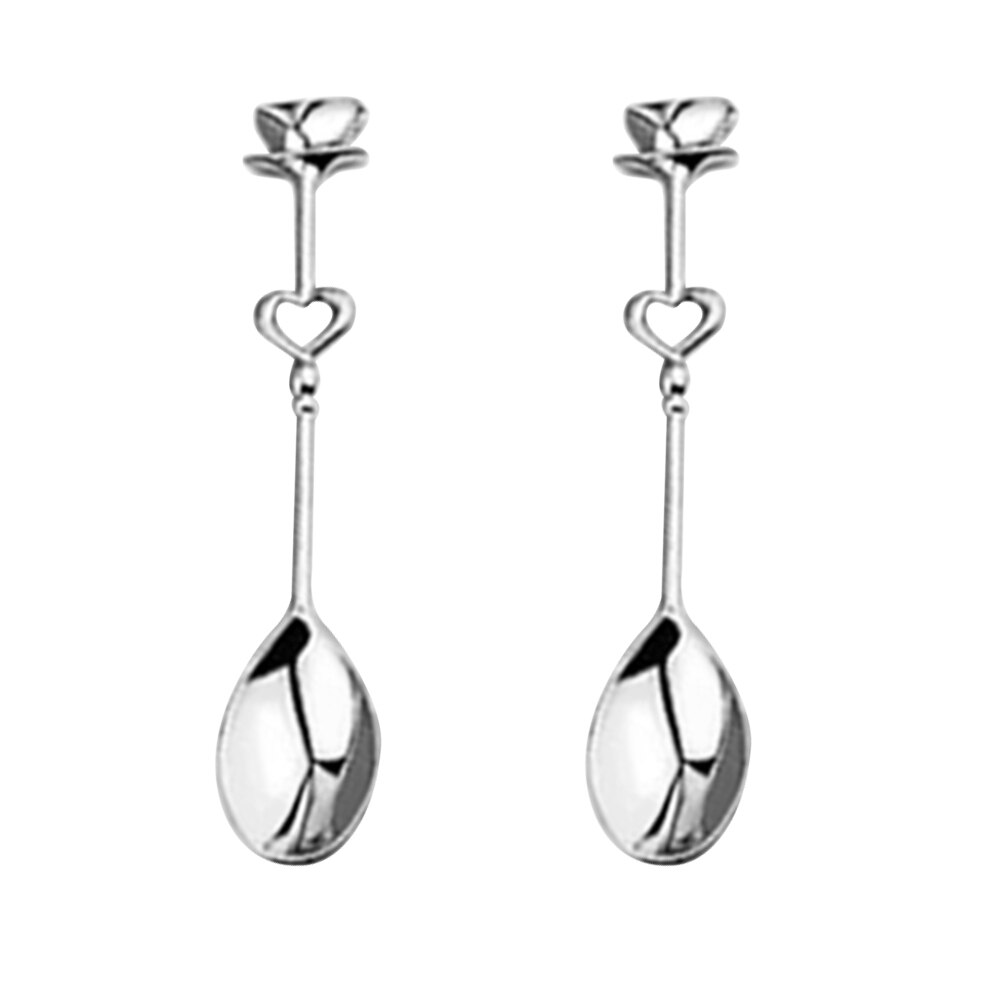 2 stuks/set bruiloft decoratie feest gunst servies liefde hart koffielepel set bruiloft voor gasten