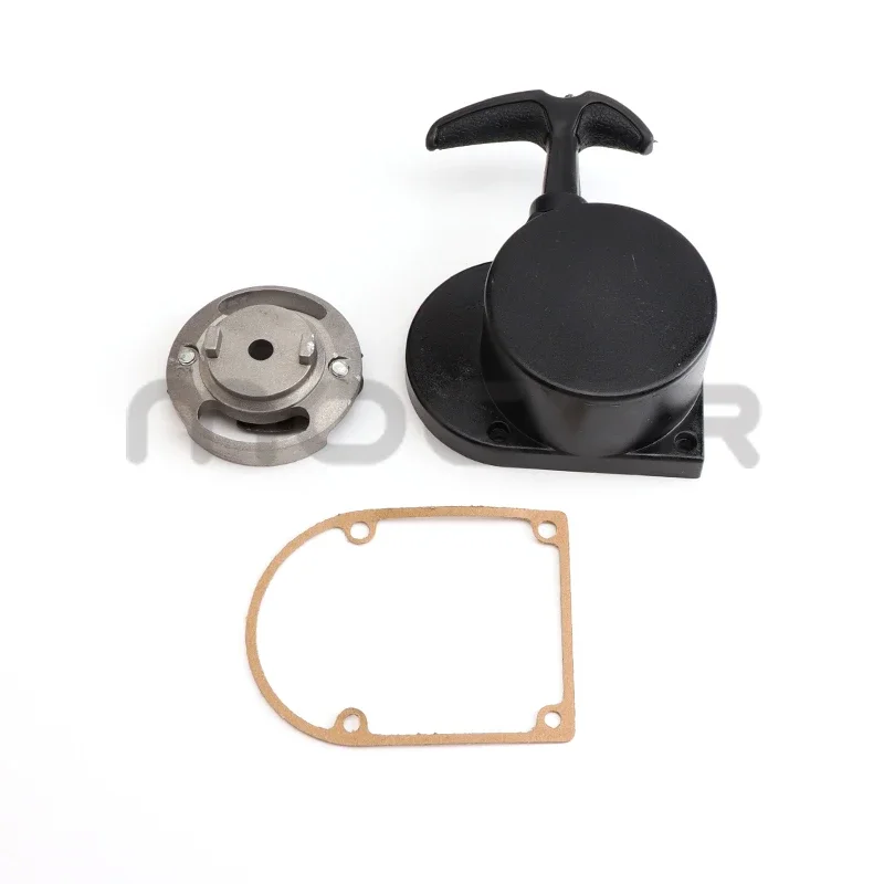 Mini moto in lega di avviamento a strappo per 49cc 66cc 70cc 80cc motore bicicletta elettrica push pull recoil starter maniglia dispositivo di trazione: Black