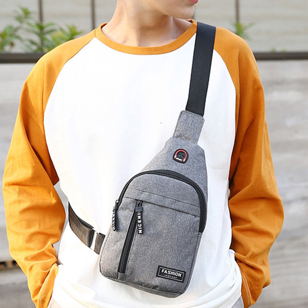 Brysttaske skuldertasker usb opladning crossbody tasker tyveri skole sommer kort tur messengers taske #yj