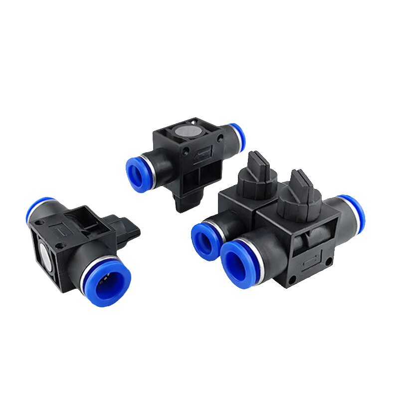 HVFF Pneumatic Air 2 Way Quick Fitting Push Connector Tube Hose Plastic 4 6 8 10 12mm Pneumatic Parts Connector Joint Fitting