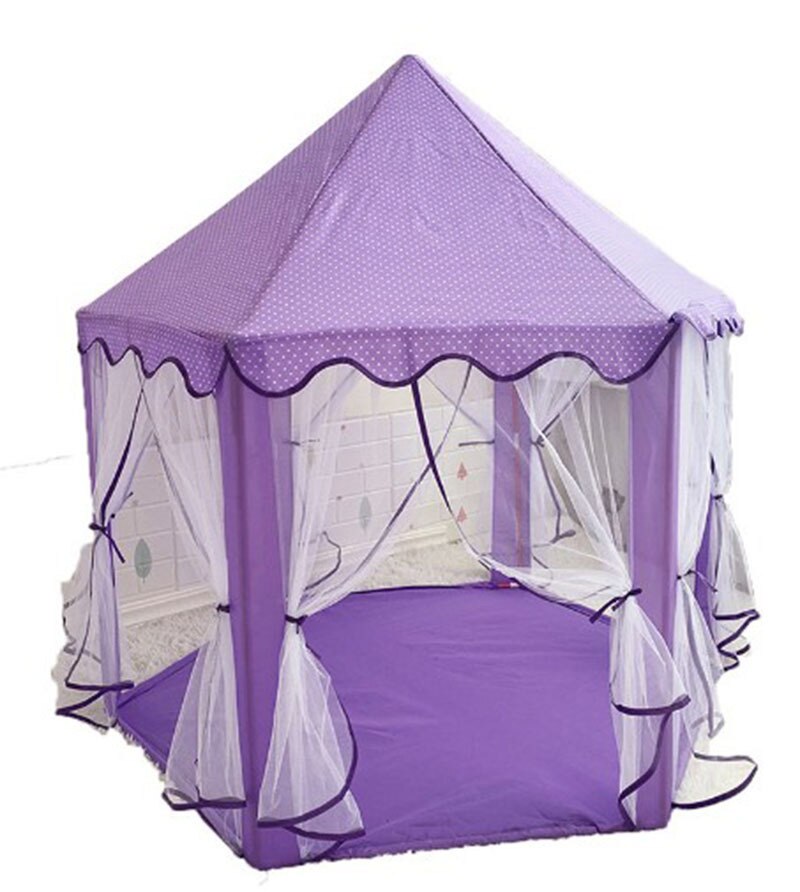 Play House Game Tent Toys Ball Pit Pool Portable Foldable Princess Folding Tent Castle Tents Toy For Kids Children Girl: D Only tent