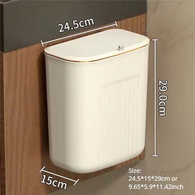 Cesta transparente montada en la pared impermeable con tapa que cambia ropa limpia toalla organizador de lavandería, caja de almacenamiento de cocina lujosa: Bronce