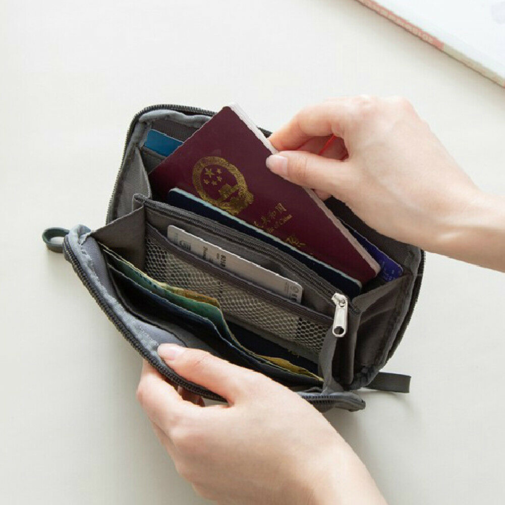 Pas rejse tegnebog pas indehaver multifunktion kreditkort pakke id dokument multi-kort opbevaring pakke kobling