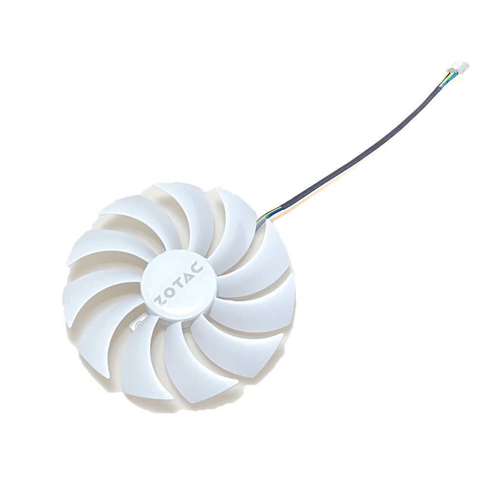 ventilador GPU blanco RTX 3060 AMP de 88MM/100MM, para Zotac RTX 3060 Ti, RTX 3060 AMP blanco, ventilador de refrigeración de tarjeta de vídeo RTX 3070 de doble borde: Azul
