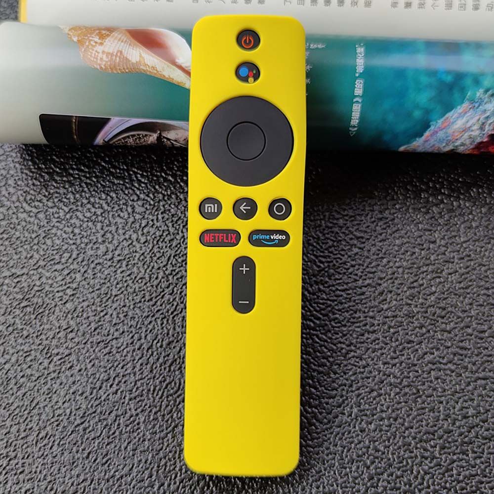 Siliconen Afstandsbediening Beschermhoes Voor Xiaomi Mi Box S/4X Afstandsbediening Tv Stick Cover Soft Plain: yellow