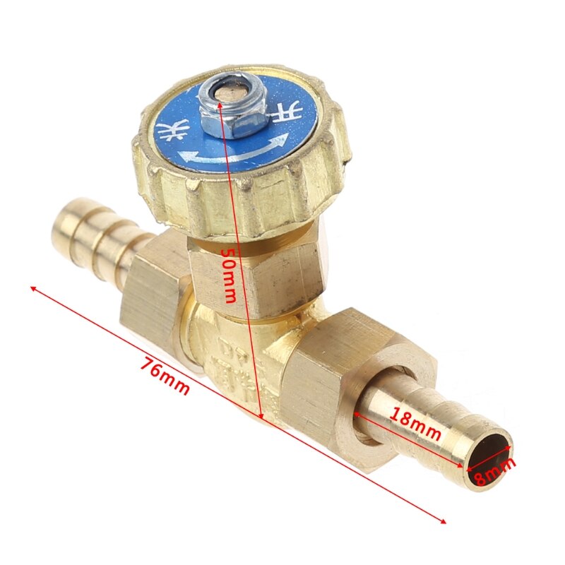 Elleboog Messing Naaldventiel 8mm Propaan Butaangas Richter Prikkeldraad Aansluitingen 1 Mpa