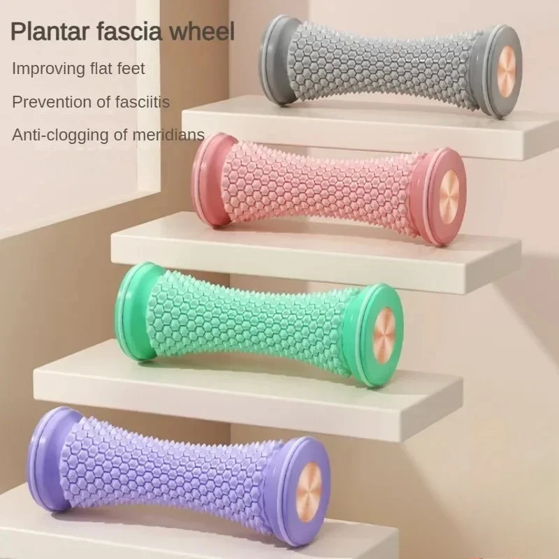 Foot Massager Massage Roller Yoga Massage Ball Plantar Fascia Roller Muscle Relaxation Care Plastic Manual Foot Massager
