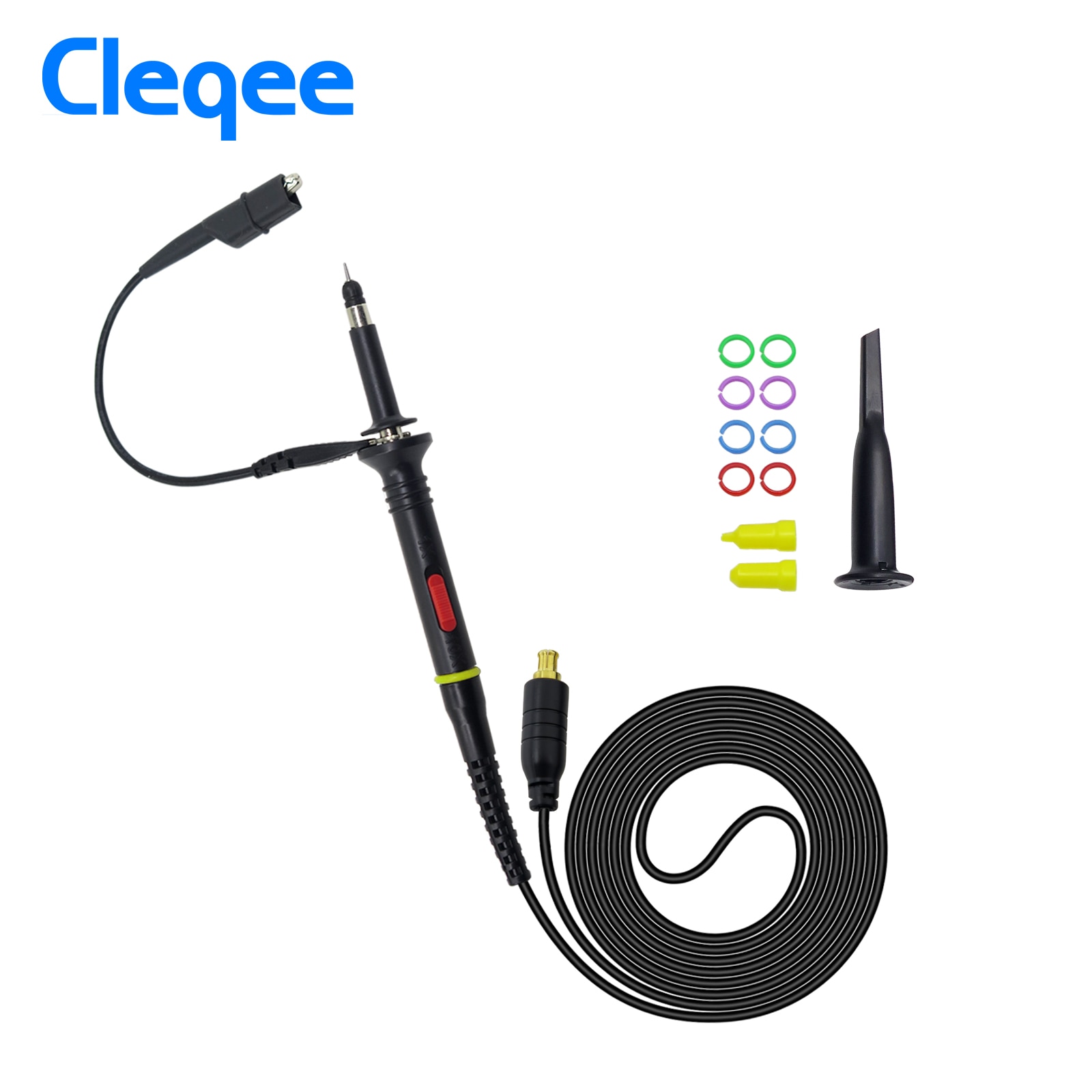 Cleqee MCX 60Mhz Oscilloscope Probe Black X1/X10 for Mini Oscilloscope DSO201 DS201 DSO203 DS203 DSO202 DSO QUAD VC101