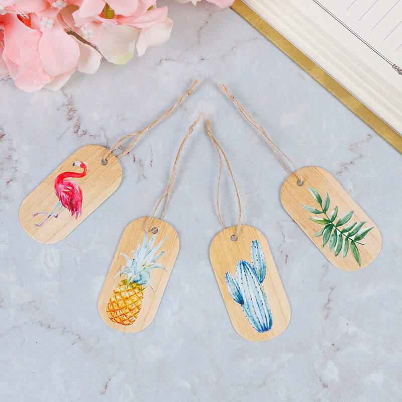 50 stuks flamingo ananas papieren hangtags doos papieren kaarten diy label handgemaakte kledinglabels feestdecoratie papieren labels