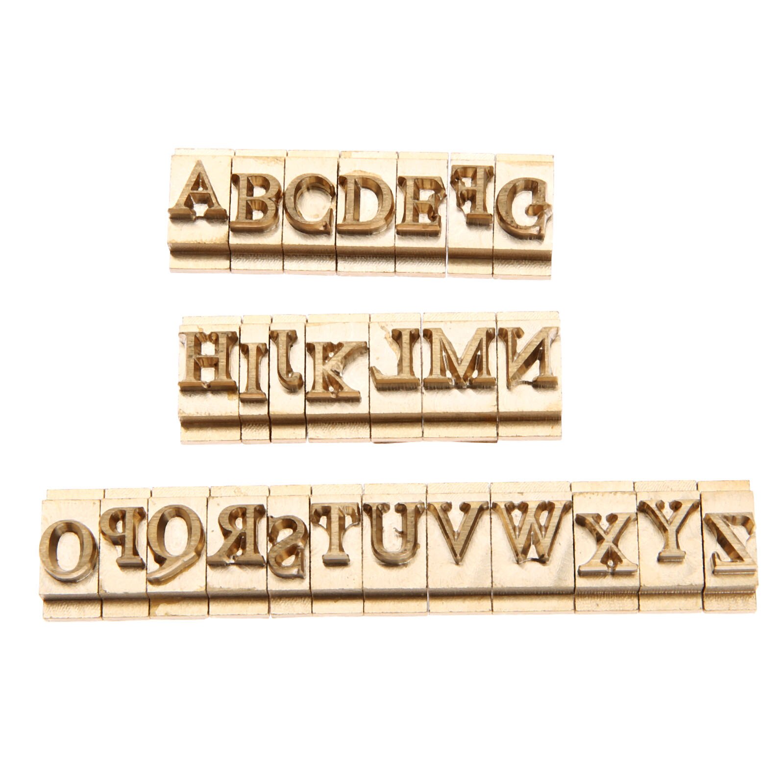 26 stücke Hauptstadt Buchstaben Gold Durcheinander mal römisch Stempel Formen A-Z Verlangen Handwerk Eisen Presse Stanzen + 5cm T-Slot Leuchte Halfter: b