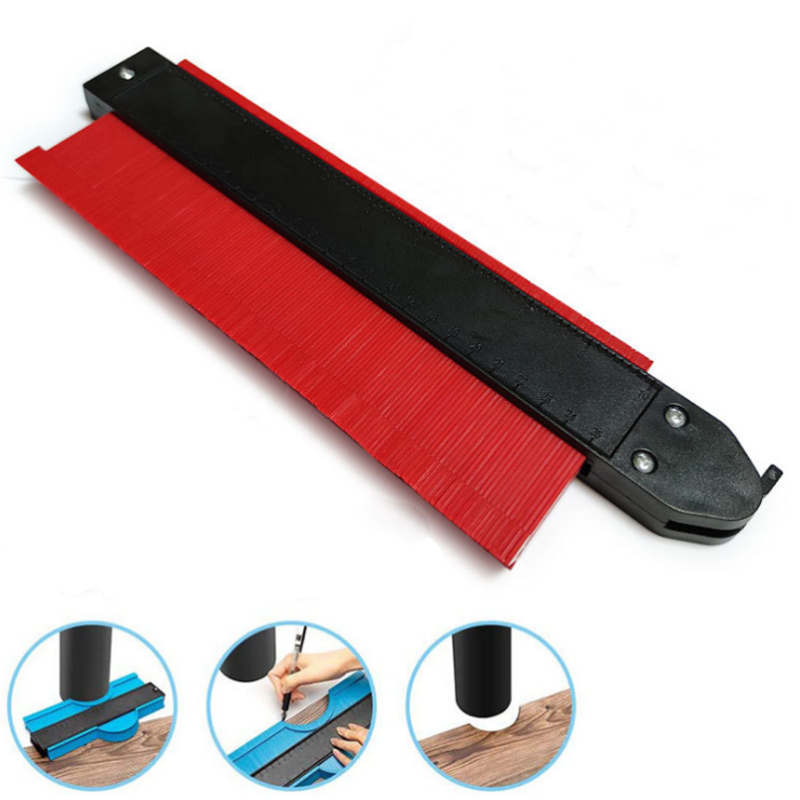 25cm 10inch Shape Gauge Duplicator With lock Profile gauge radian measuring rule universal profiling gauge Joinery tool