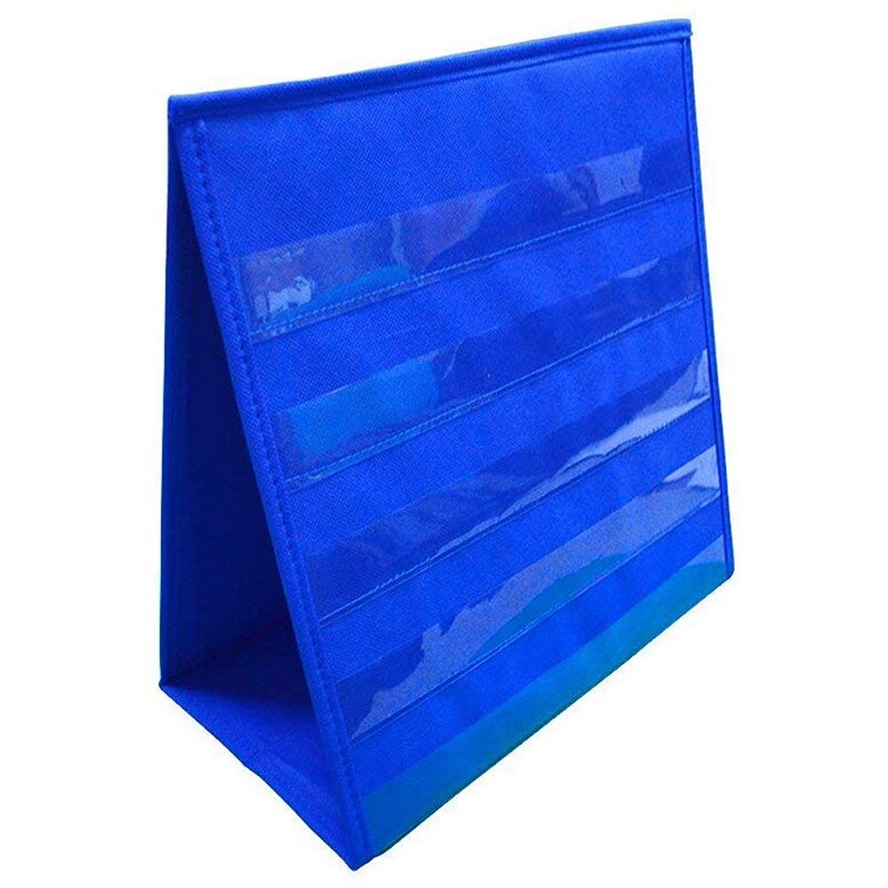 Tabletop Desktop Pocket Chart Table Top With Bonus 20X Dry Erase Cards,Desktop Tabletop Teaching Pocket Chart Double Sided And S