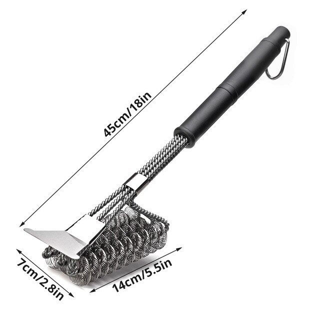 Grill Brush Scraper Best BBQ Cleaner Tools for All Grill Types Barbecue Kits Cooking Accessories Bristles Cleaning Brushes: B