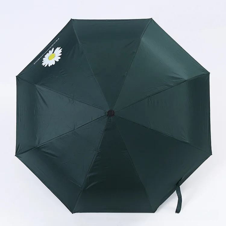 Automatyczny składany parasol przeciwsłoneczny Zewnętrzna osłona przeciwsłoneczna Wzór owoców Trzykrotnie składany parasol na lato Czarny klej Ochrona przed słońcem: BŁĘKITNA