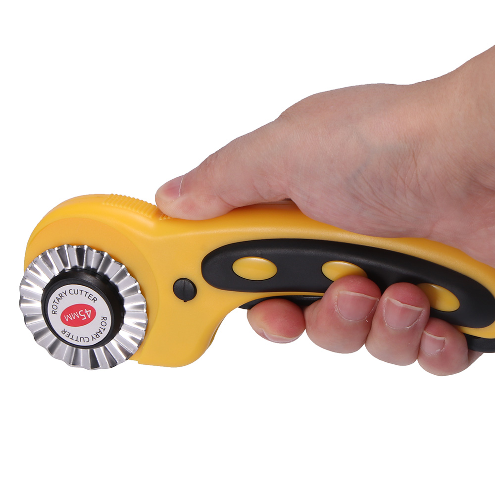 45mm roterende cutter patchwork rulle cutter sæt roller hjul til skræddersy roterende cutter syning læder håndværktøj med knive