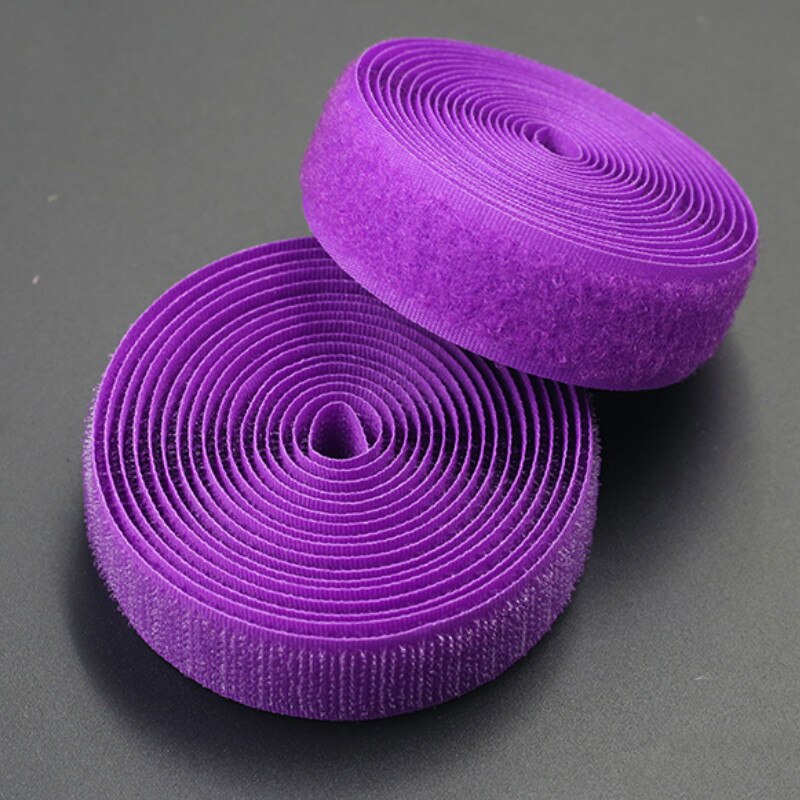 2cm wide DIY Hook and Loop No Adhesive Fastener Tape Nylon Button Sewing Garment Bags DIY Magic kneading Patch velcros: 2