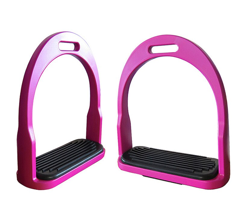 Estribos para caballos, estribo de acero inoxidable, Flexible, para adultos y niños: Rose Red