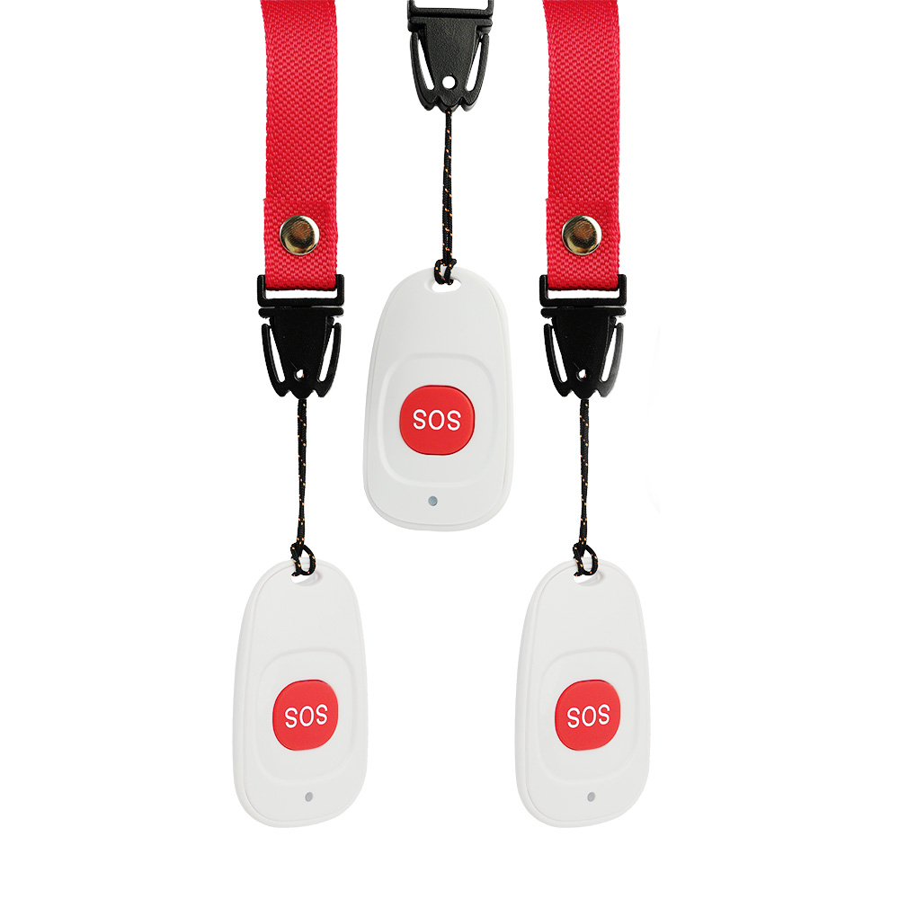 Topvico SOS Panic Button RF 433mhz Emergency Button Elderly Alarm Keychain Controller Old People GSM WIFI Home Alarm System: green