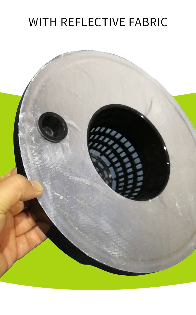 Mesh pot Lid for standard US Clone bucket in 30CM lid with Reflective Fabric