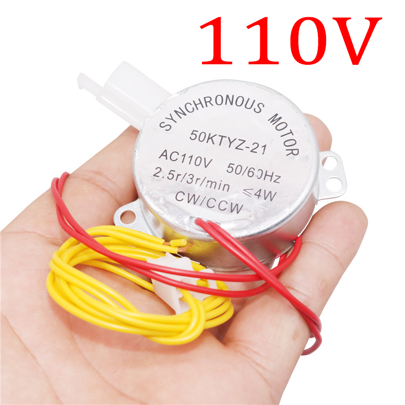 1 Pcs Incubator Automatische Ei Draaien Motor AC220V Of AC110V Synchrone Motor 2.5/3r/Min Cw/Ccw 50KTYZ-21 Boerderij Kip