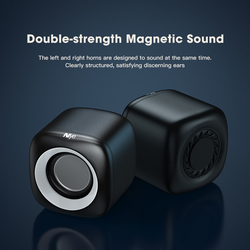 USB Mini Computer Speaker Stereo Deep Bass Sound Box Speakers for PC Laptop Music Player Subwoofer Loudspeakers caixa de som