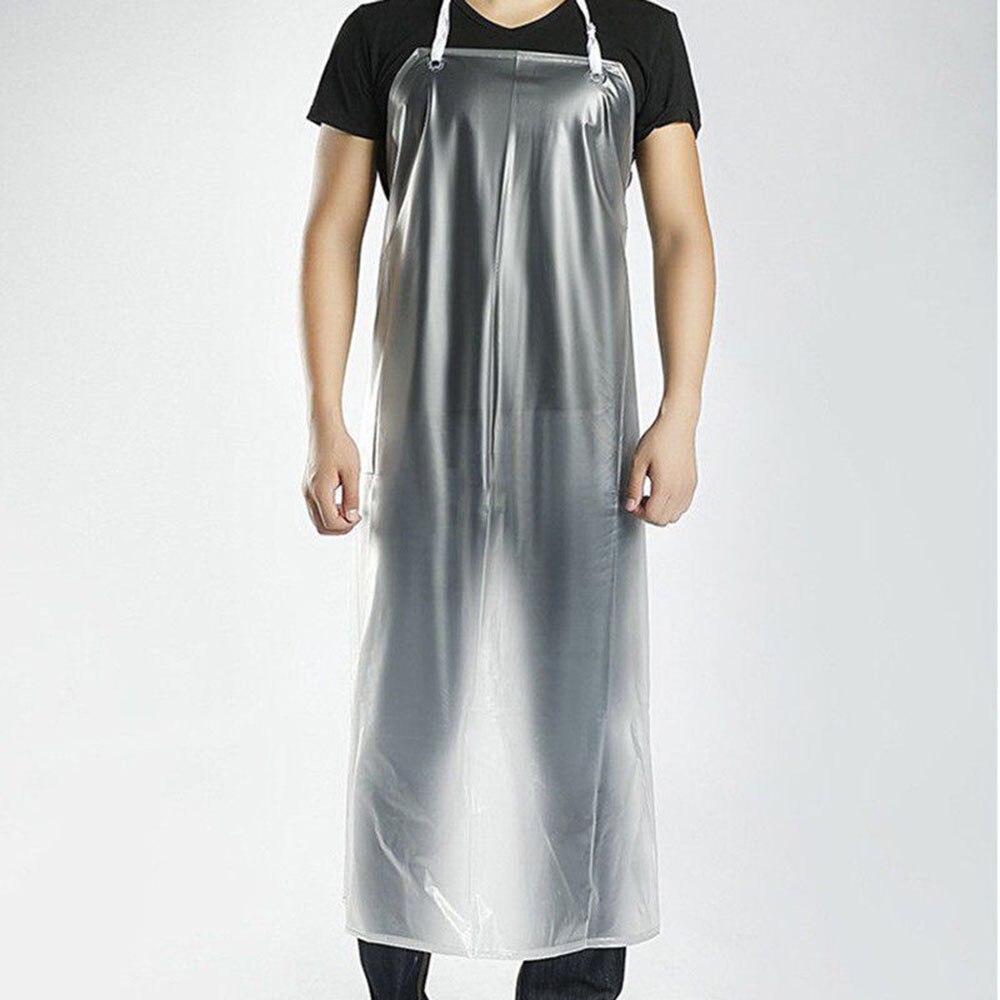 Tablier en PVC Transparent étanche, pour la cuisine, le ménage, le nettoyage de Restaurant, la boucherie