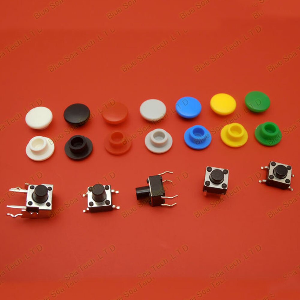 Tactile Drukknop Cap,Micro Knop Cap,Momentary Tact Cap Fit 6*6 Schakelaar, pakket Is Niet De Schakelaar