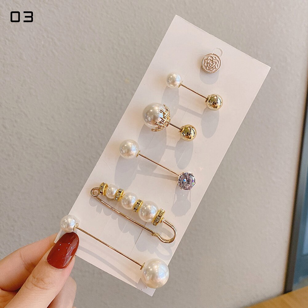 Grote Kralen Mode Broche Hoofddoek Shawl Sjaal Lady Moslim Sjaal Hijab Clips Parel Sjaal Broche Pin: 09