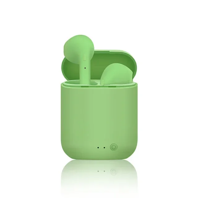 Écouteurs sans fil Bluetooth i12 TWS, oreillettes stéréo, suppression du bruit, casque d'écoute étanche pour sport et musique: green