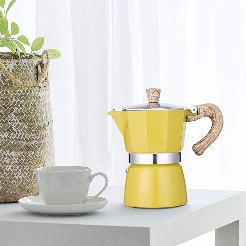 Aluminum Italian Moka Espresso Coffee Machine Filter Stove Pot 6 Cups