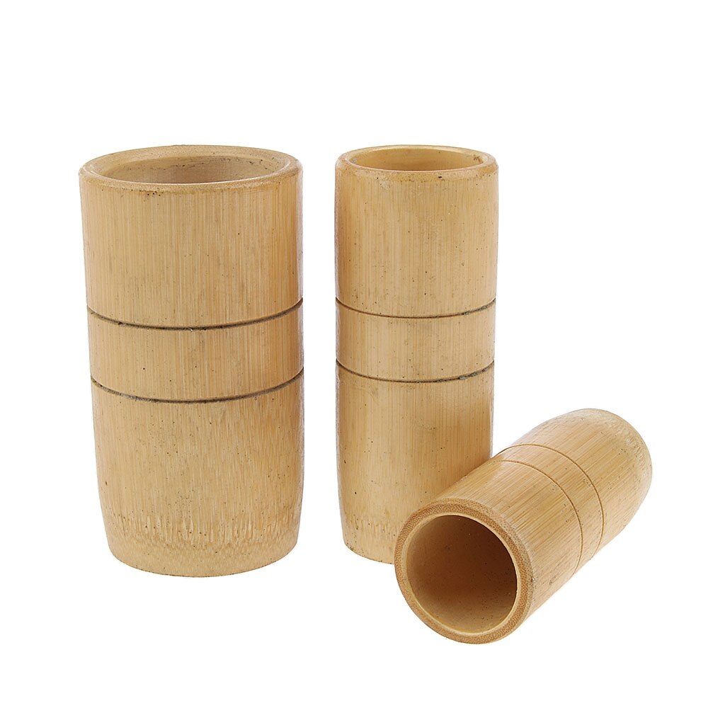 3 Stuks Body Cupping Set-Bamboe Hout Kopjes Voor Body Cupping-Vacuüm Massage Cups