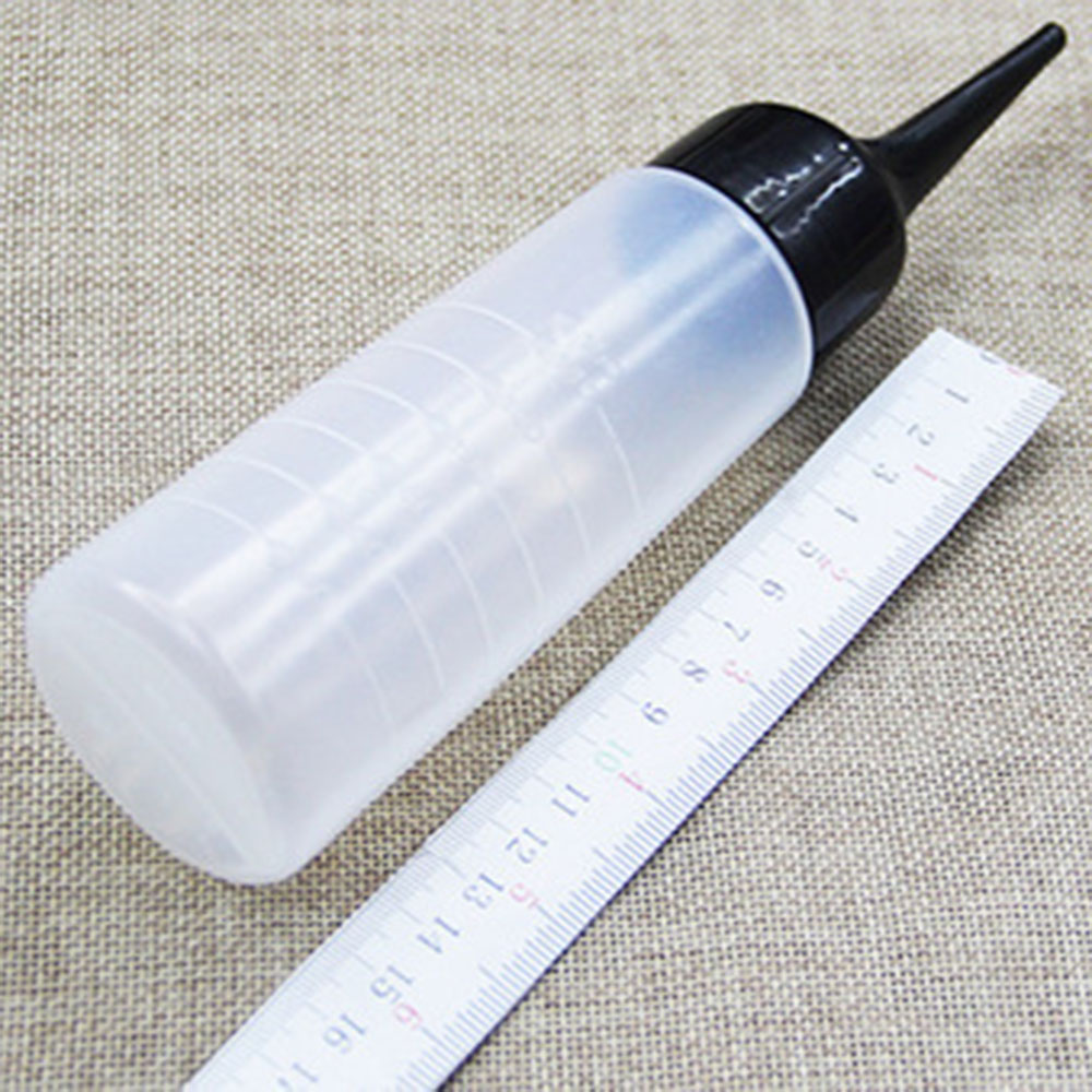 150ml/250ml Plastic Salon Hair Color Applicator Bottle Scale Hairdressing Hair Dye Bottle Measuring Tool