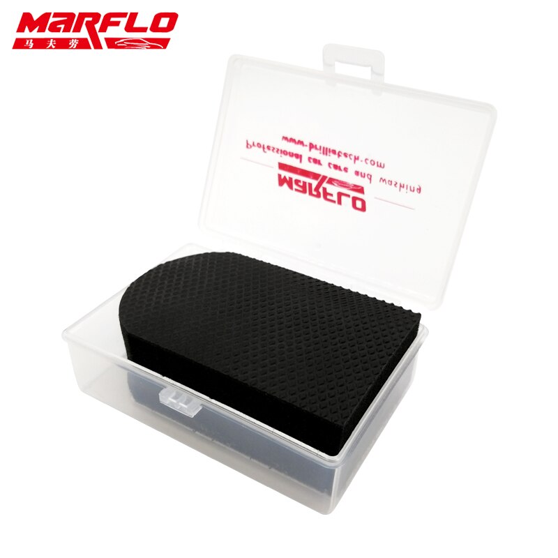 Brilliatech-almohadilla de barra de arcilla mágica para el cuidado automático, mitón de microfibra, paño de toalla, limpieza, pulido, esponja, herramientas de bloque, MARFLO