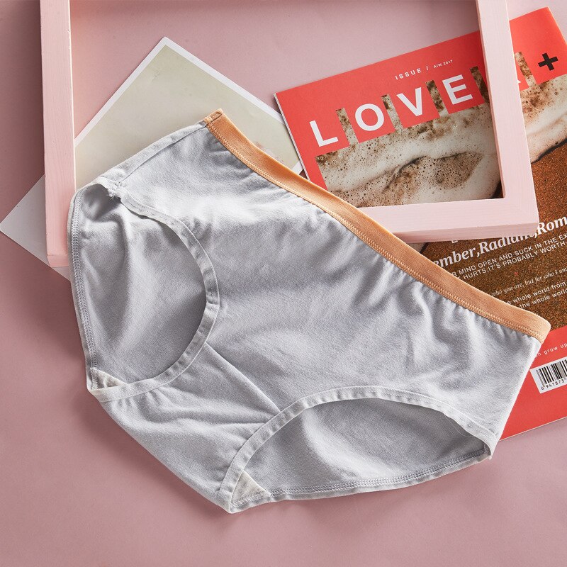 Cuecas da menina de quatro estações simples cintura média roupa interior algodão virilha antibacteriano cor sólida roupas crianças calcinha