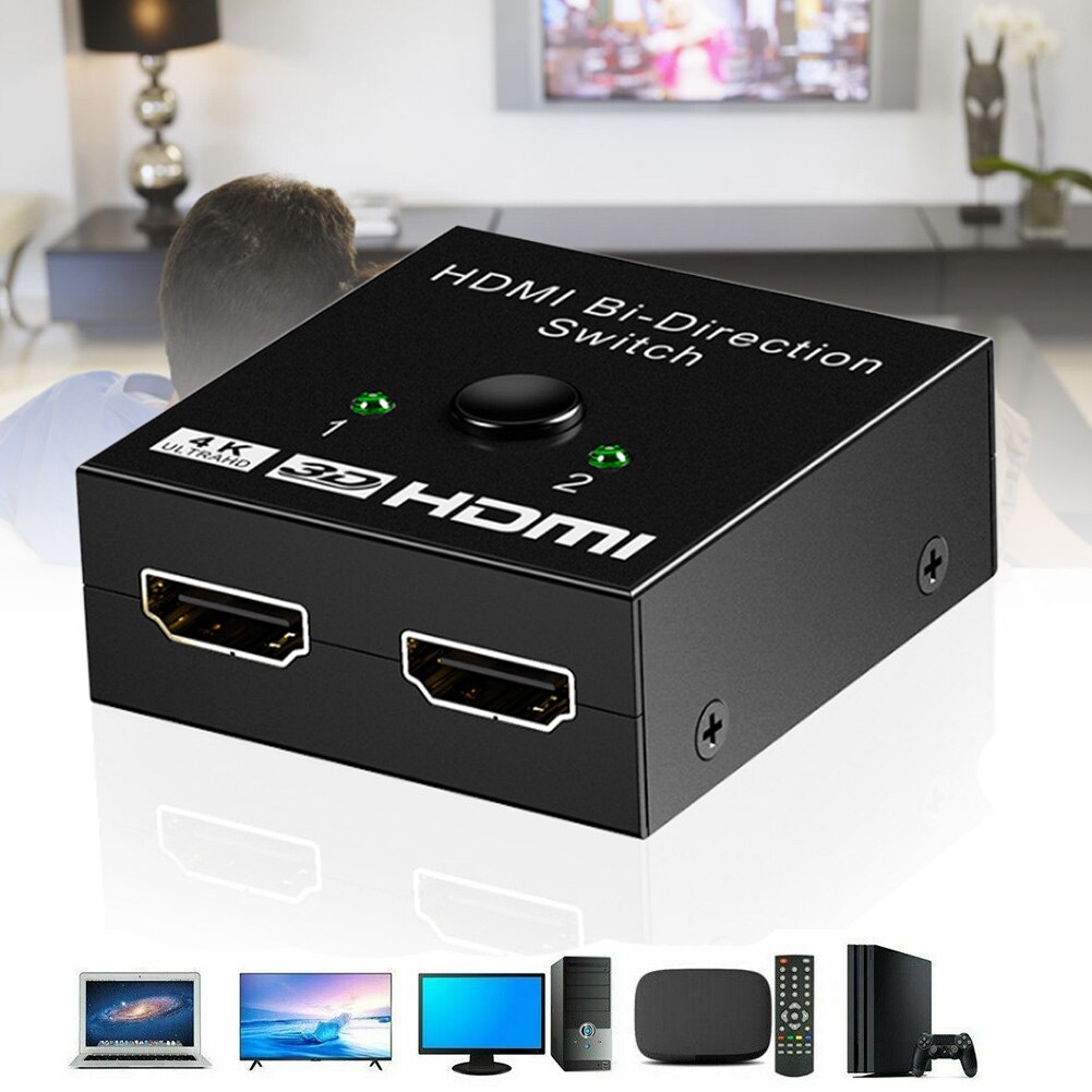 Hdmi hdtv switch switcher splitter bi-direction hub switch support 4k high-definition und
