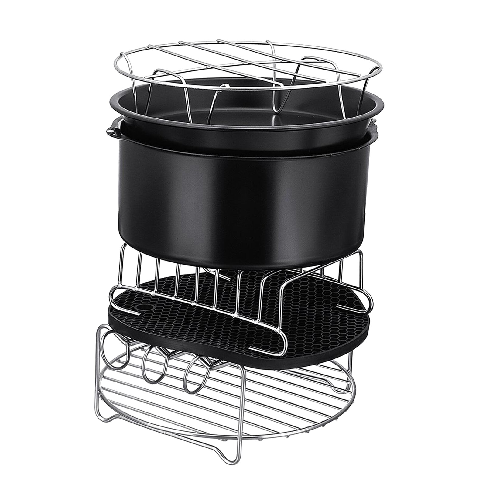 12 pezzi rotondi accessori per friggitrice ad aria da 9 pollici cestello da forno per friggitrice ad aria Secura adatta per tutte le friggitrici ad aria 4.2 5.3 5.5 5.8 6.8Qt