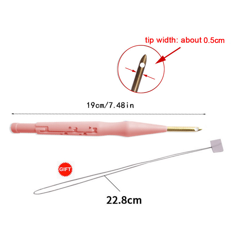 Magic Embroidery Punch Needle Pen Kit Cross Stitching Tool Set Weaving Tool Carpet Knitting Sewing Tool for DIY Sewing Craft Art: WHITE