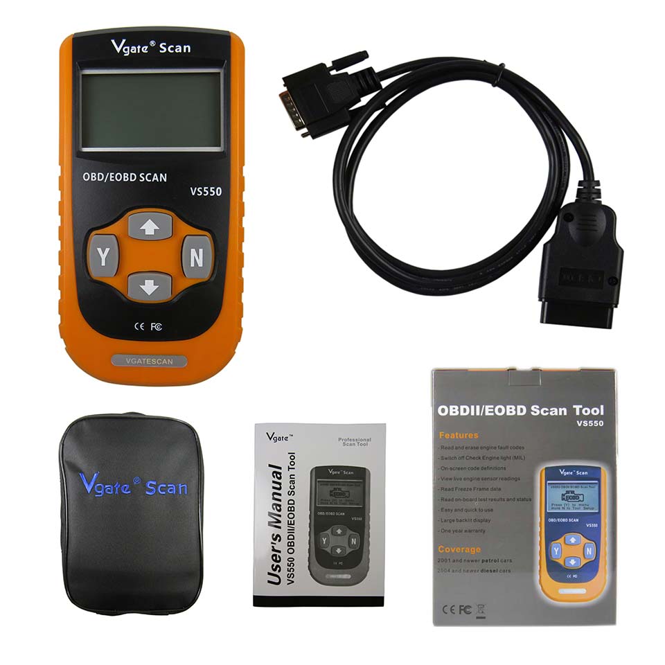 Vgate OBD2 Scanner VS550 Auto Diagnostische Scanner Kan Eobd/Odbii Vs550 Obd 2 Code Reader Diagnose Tool Vs 550