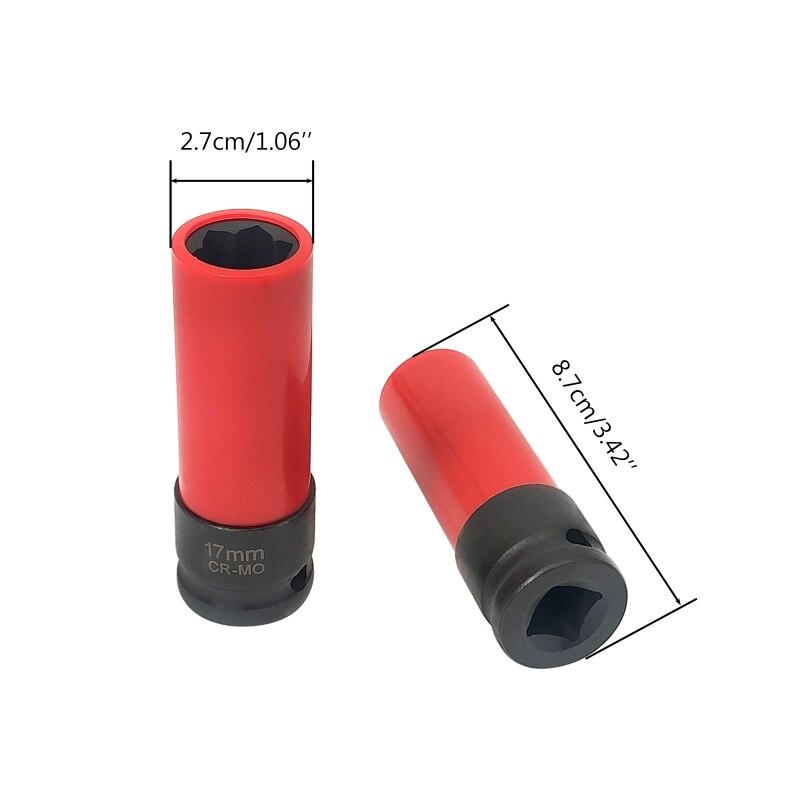 Automobile Tire Anti-Theft Screw Sleeve Flower Lug Nut Socket Lug Bolt Socket Security Key Wrench Practical Auto Parts