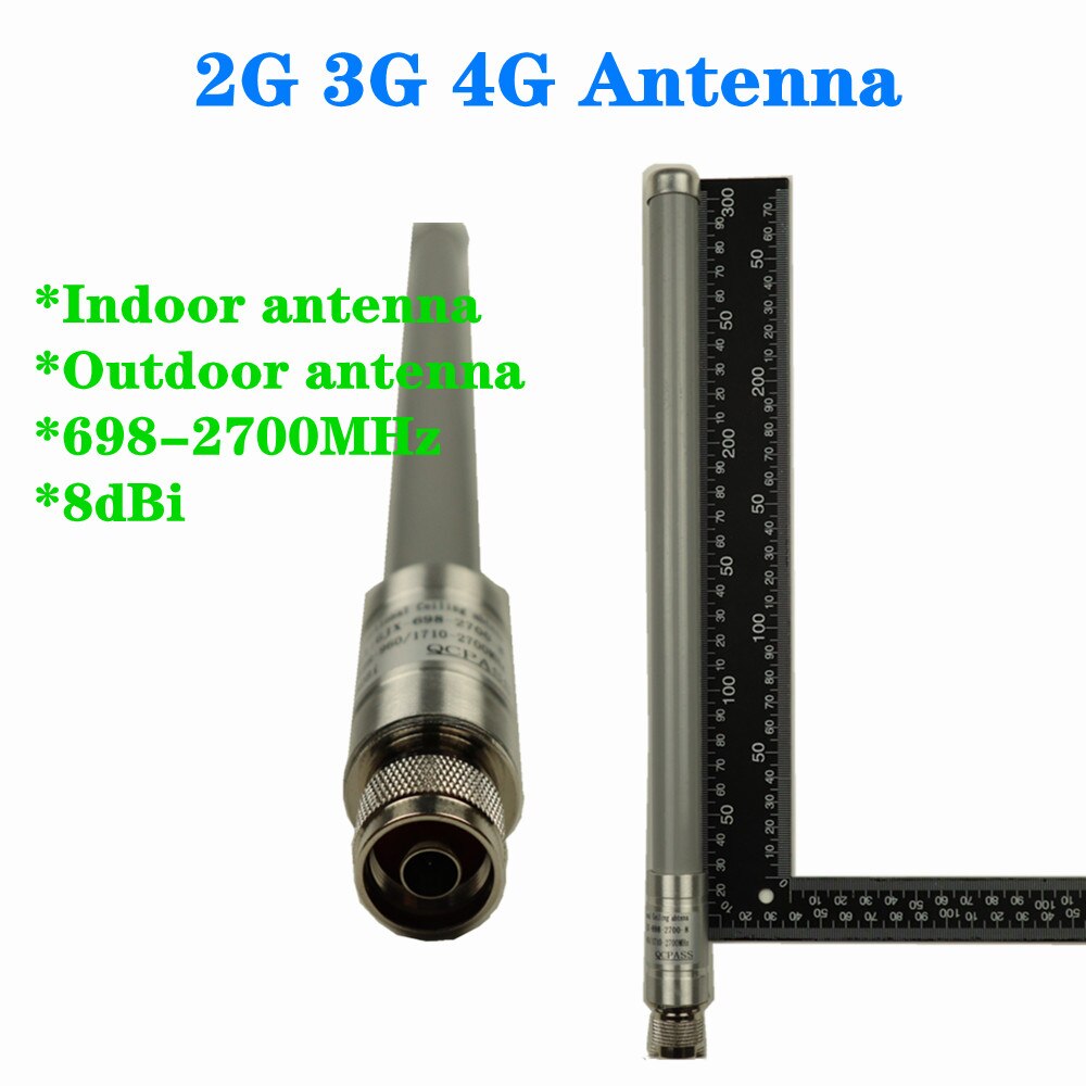 ZQTMAX 2G 3G 4G Signal Booster Antenna Mobile Phone Amplifier Base Station Router Antenna 698-2700MHz Omni Fiberglass Antenna