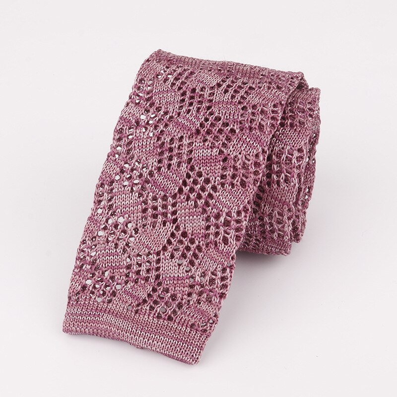 Mantieqingway de Cuello de punto lazos para hombre tejido de poliéster jacquard corbata de negocios casuales hombre de corbata