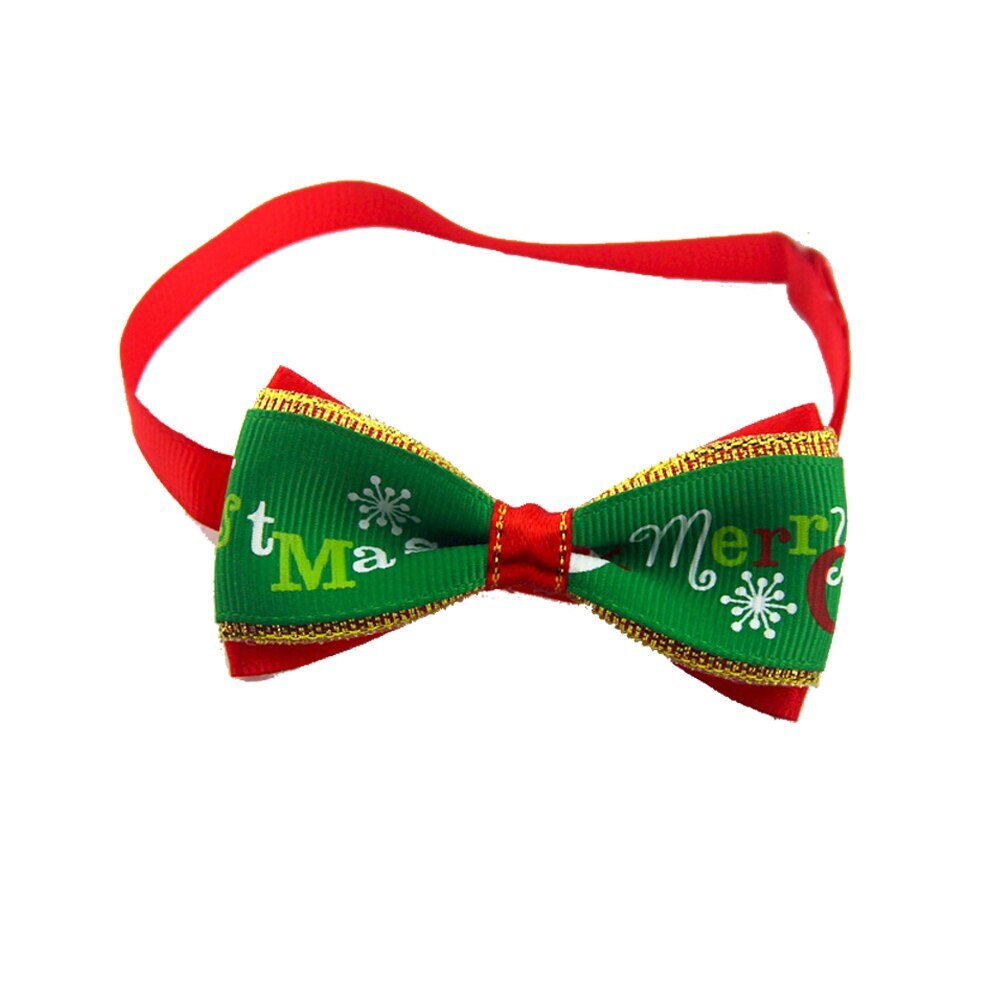 Świąteczna obroża dla kota/psa koty świąteczne muszka dla psa regulowany pasek na szyi akcesoria robić pielęgnacji kota kot szczeniak naszyjnik: 5