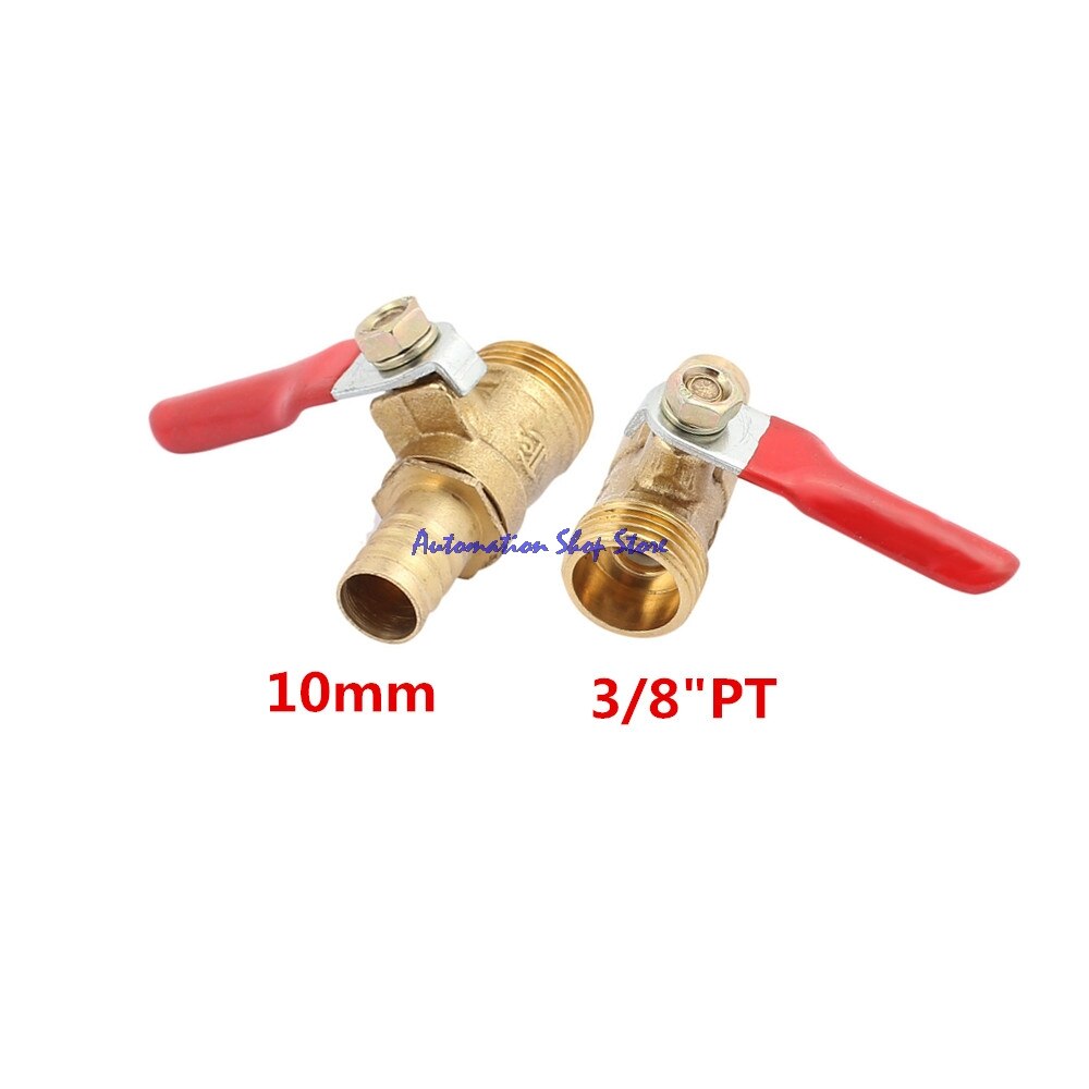 10mm Tube connected / 3/8PT Male Thread Full Port Air Regulated Ball Valve Controller